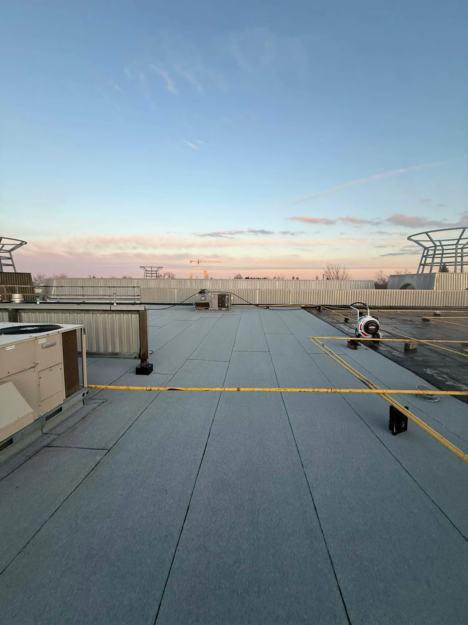 Industrial re-roof over live assembly lines